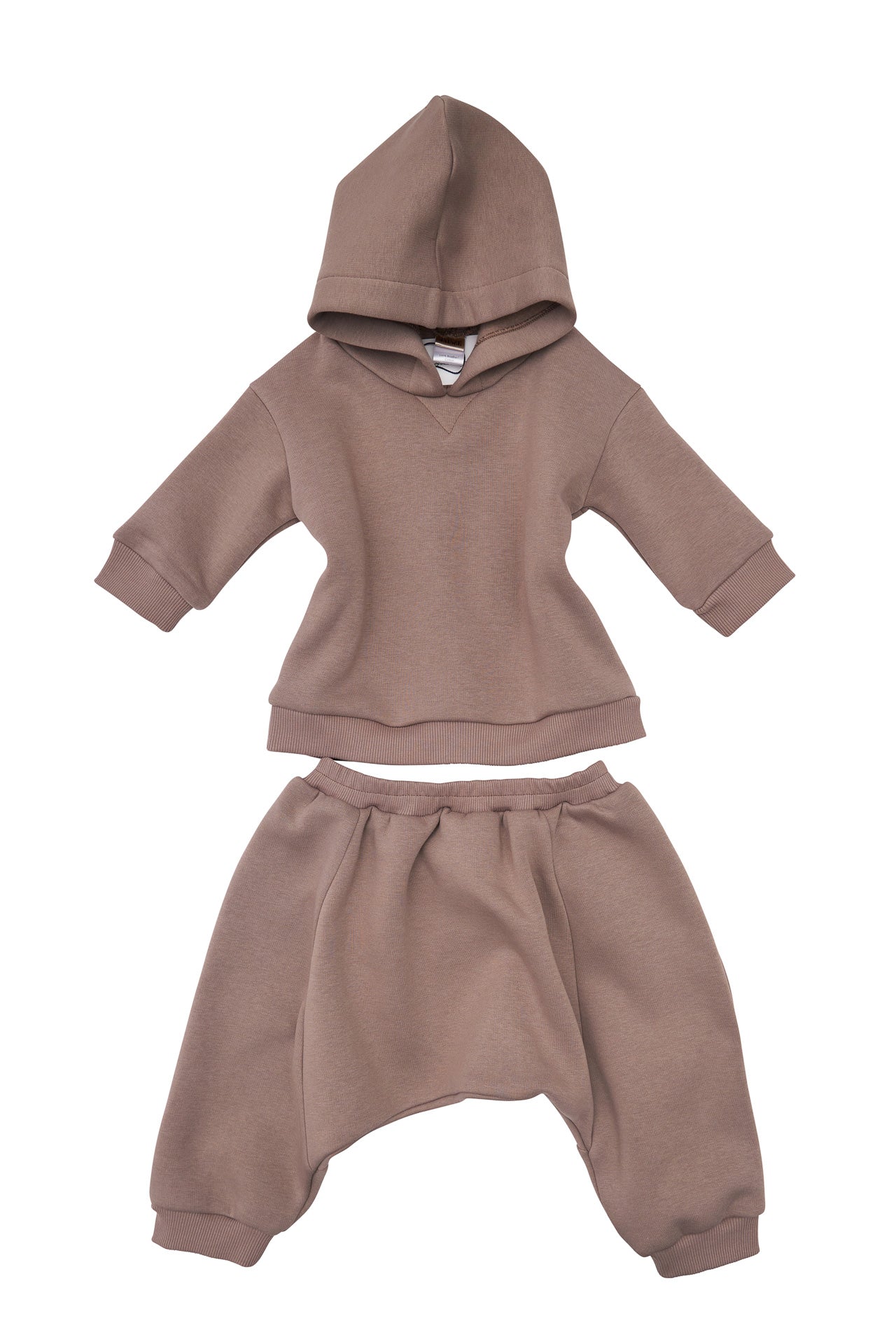 Pantalon copii din bumbac cappuccino