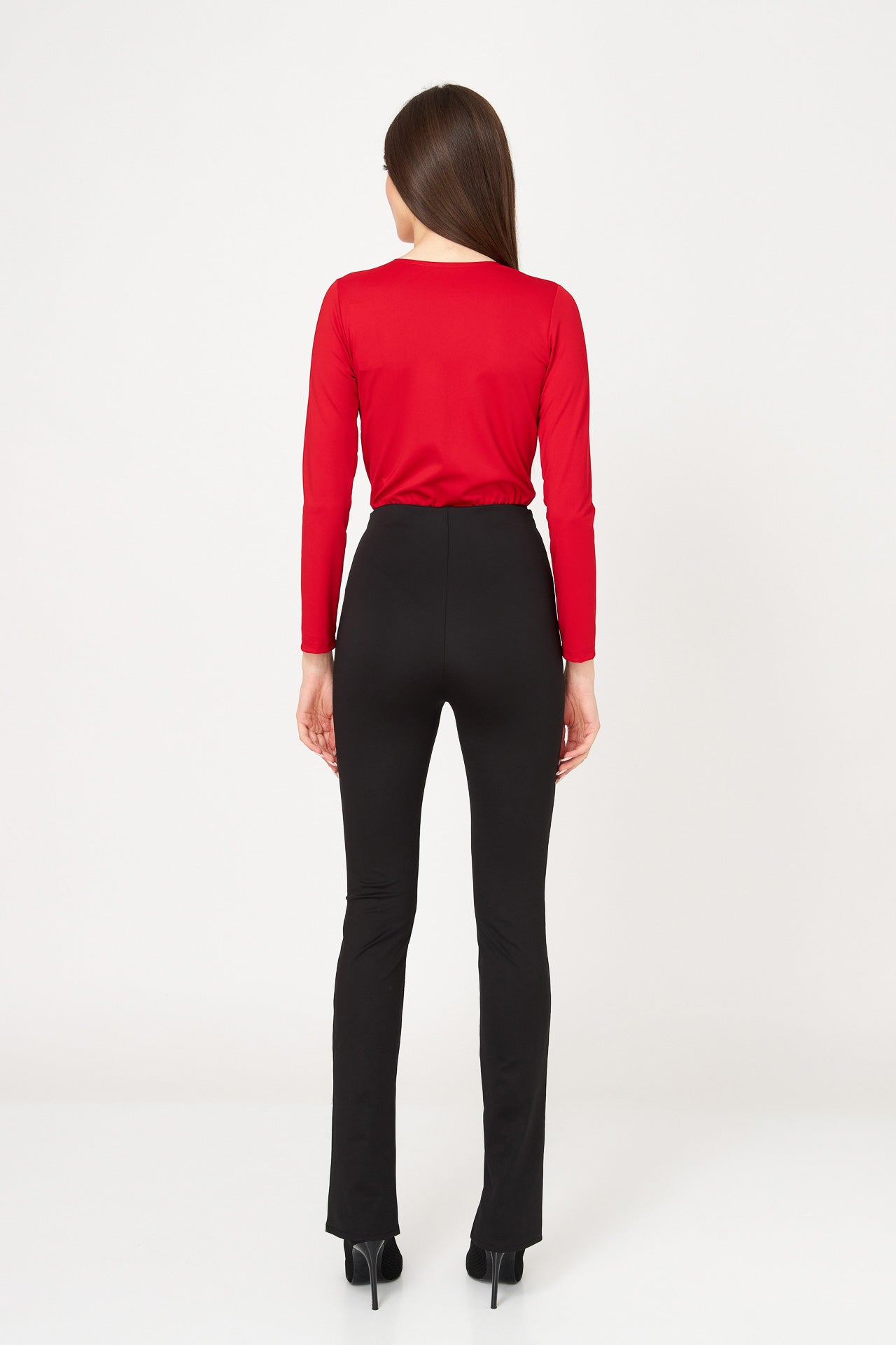 Body Roșu Cu Decolteu Adanc