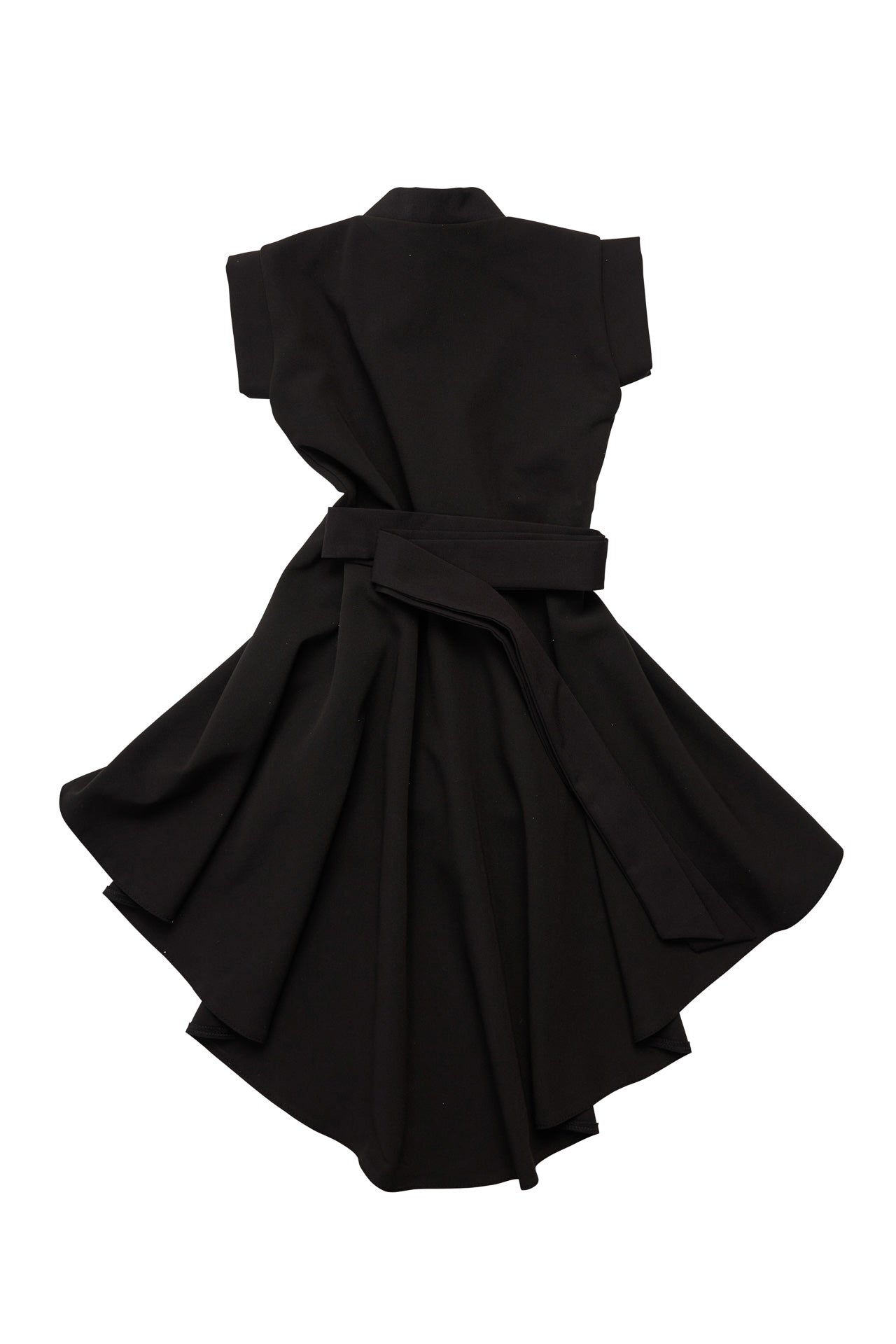 Rochie copii neagra tip kimono din stofa