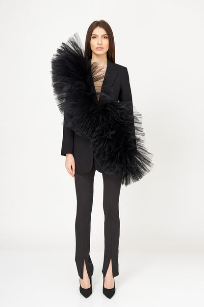 Sacou Cu Aplicații Din Tulle