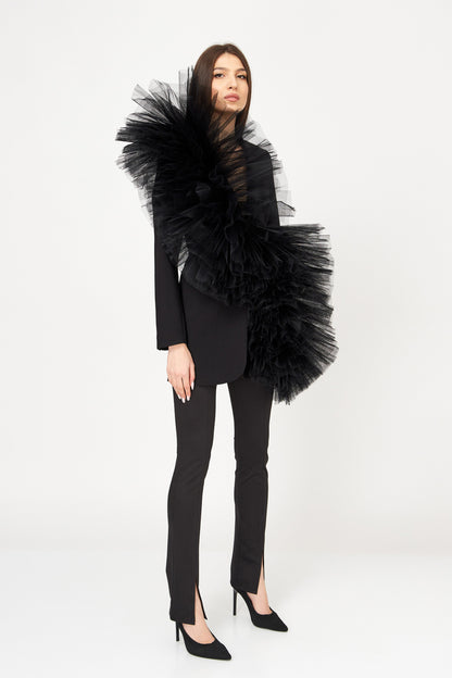 Sacou Cu Aplicații Din Tulle