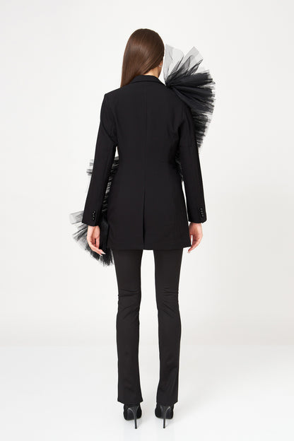 Sacou Cu Aplicații Din Tulle