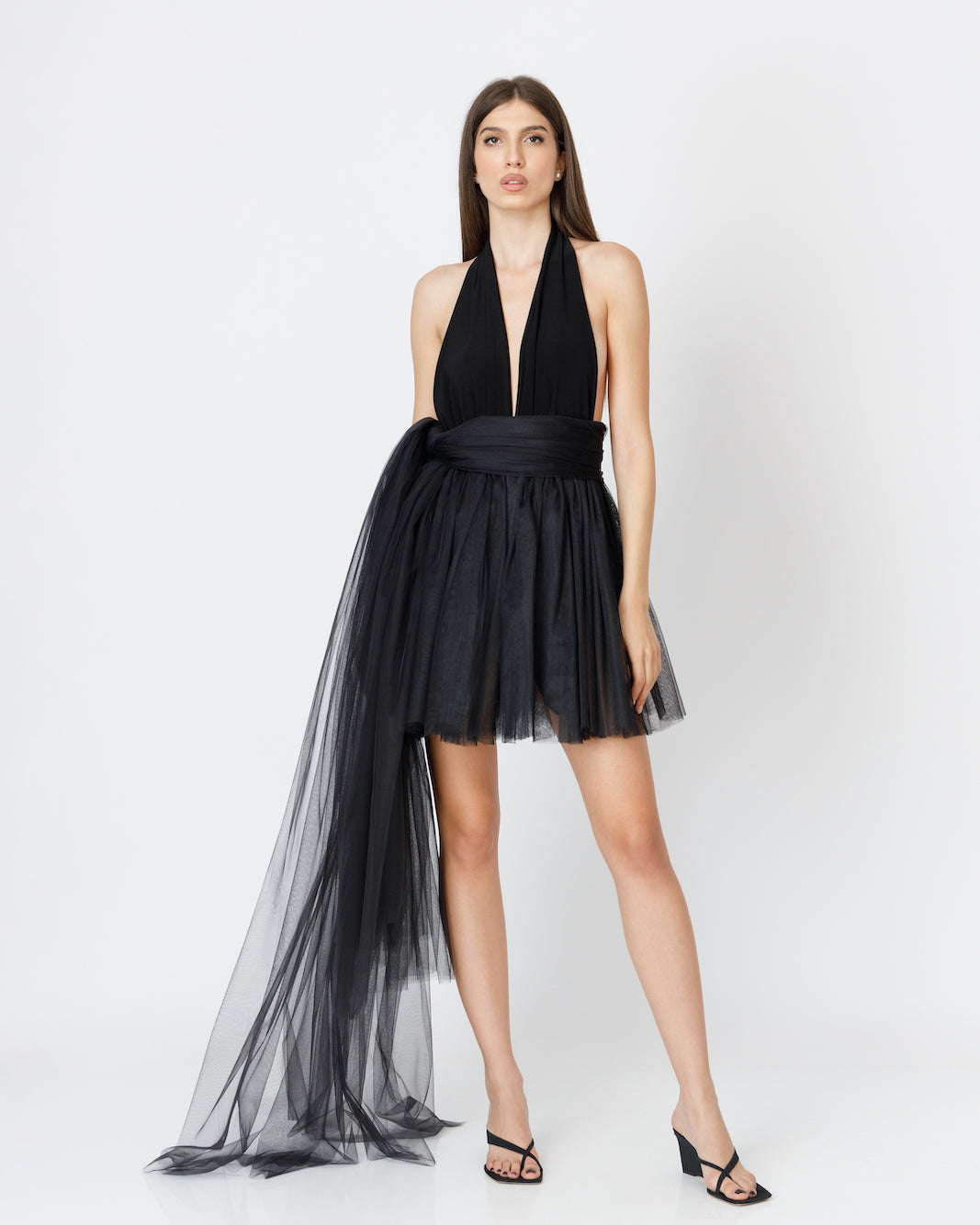 Bodysuit din Elastan cu Cupe Halterneck