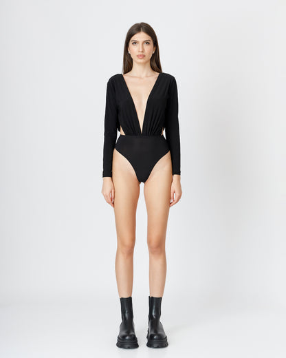 Body Cu Decolteu Adanc si Decupaje Laterale