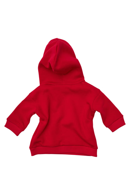 Hanorac copii din bumbac roșu
