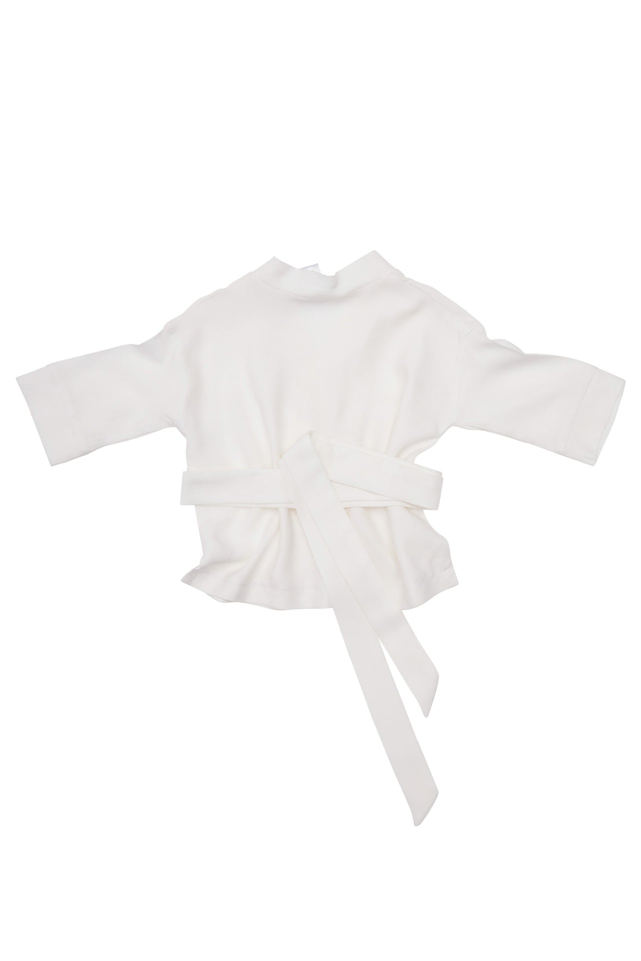 Kimono copii alb din matase