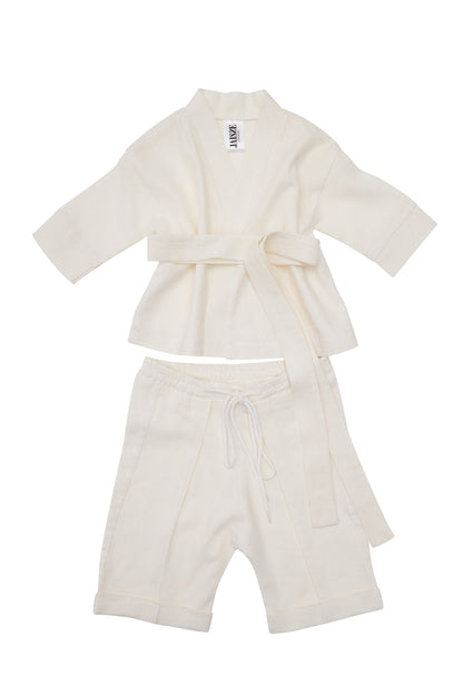 Pantalon drept din in pentru copii