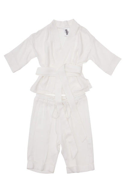 Pantalon drept din mătase pentru copii