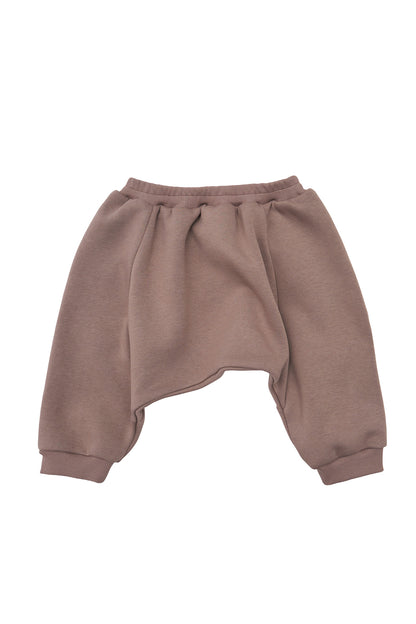 Pantalon copii din bumbac cappuccino