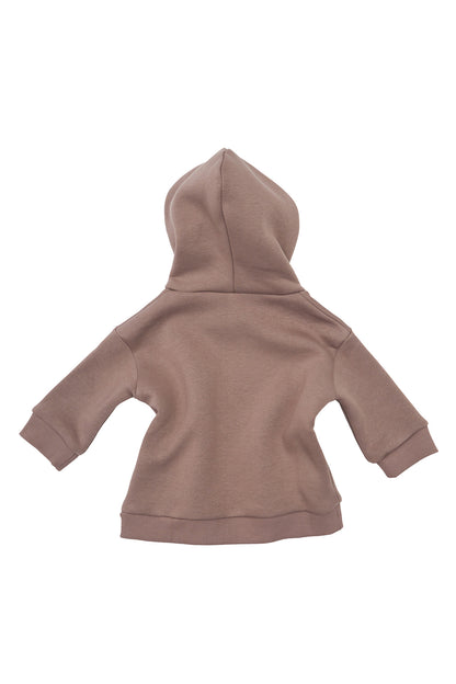 Hanorac copii din bumbac cappuccino