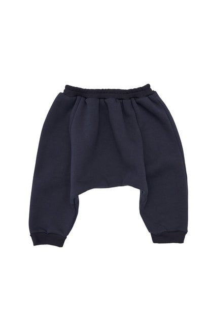 Pantalon copii din bumbac bleumarin