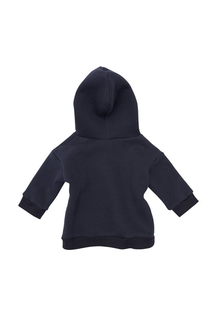 Hanorac copii din bumbac bleumarin