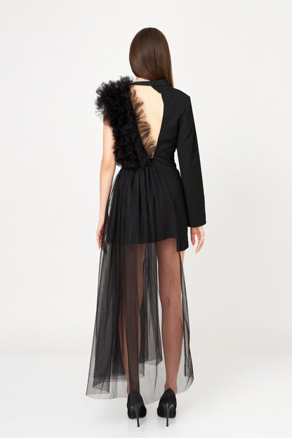 Sacou Cu Design Deconstruit Și Detalii De Tulle