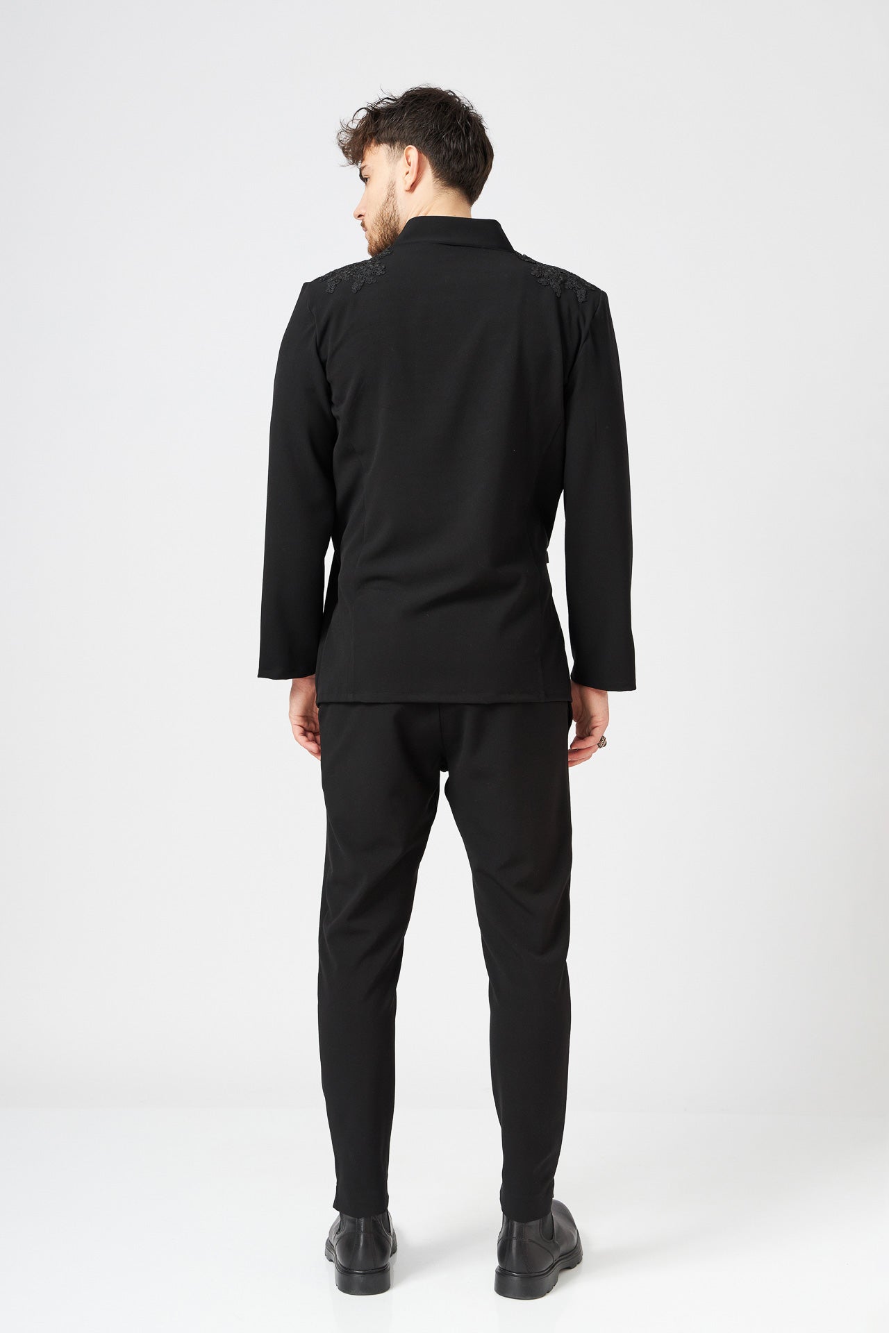 Sacou Kimono Barbatesc Slim Fit Brodat Manual