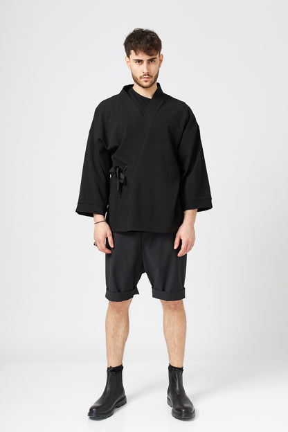 Sacou Kimono Barbatesc Din Stofa