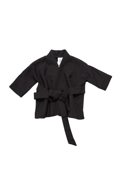 Kimono copii negru din stofa