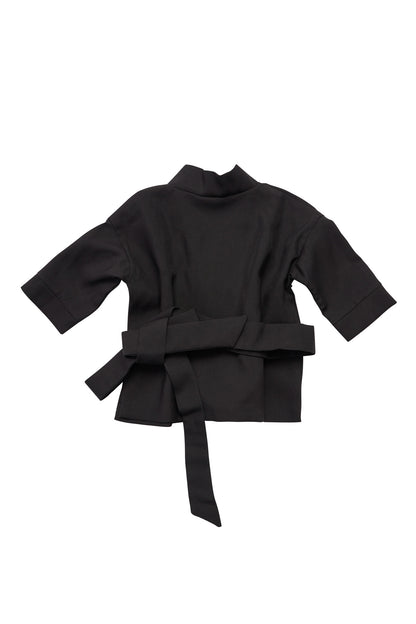 Kimono copii negru din stofa