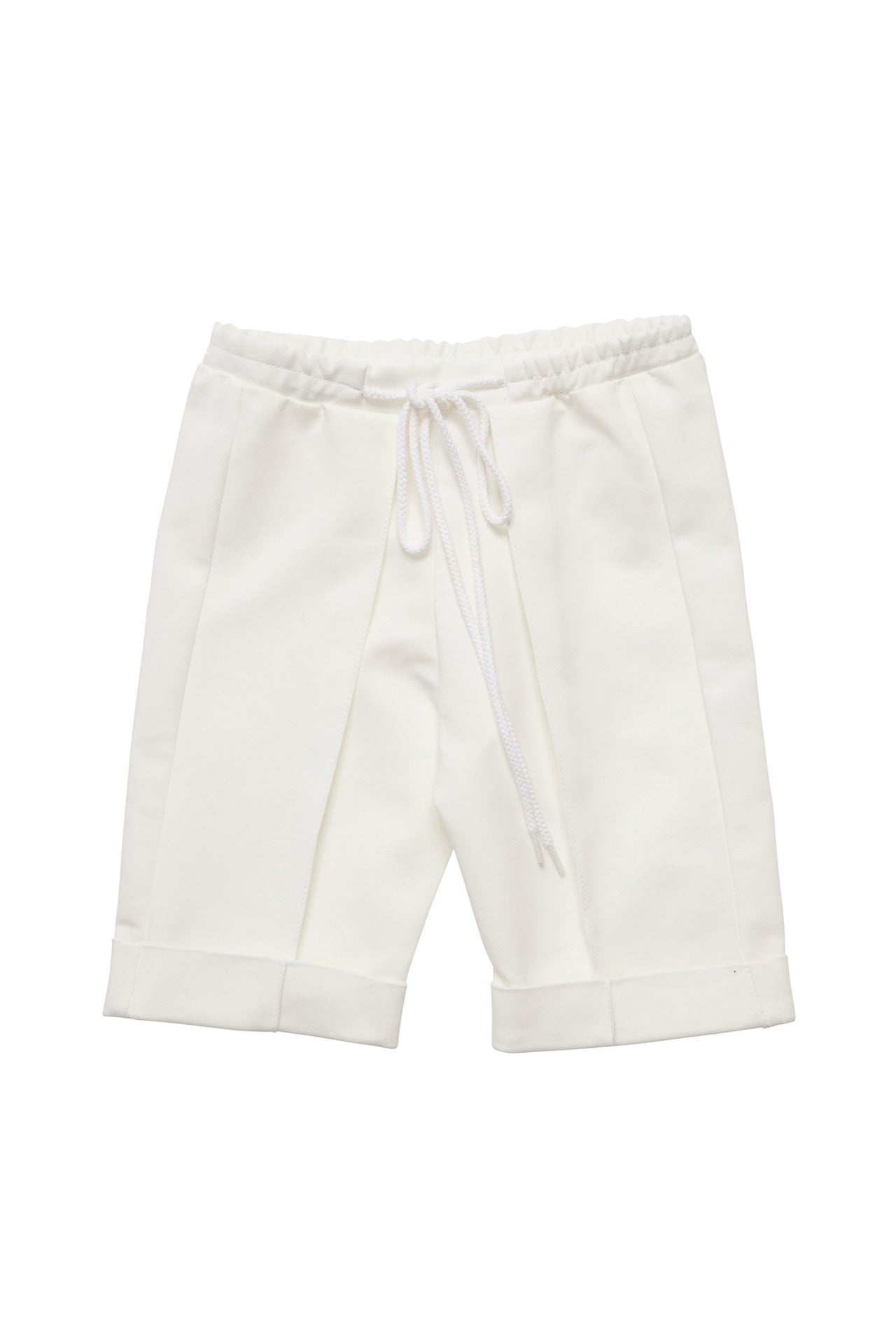 Pantalon copii alb drept din stofa