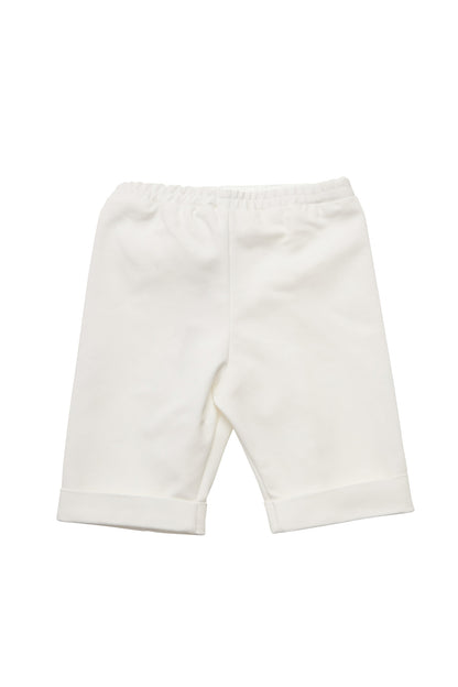 Pantalon copii alb drept din stofa