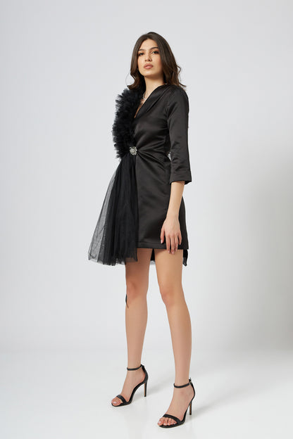 Rochie Sacou Deconstruit Negru