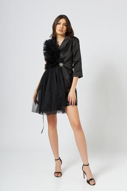 Rochie Sacou Deconstruit Negru