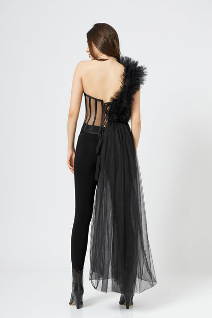 Corset Deconstruit Cu Volane Stratificate