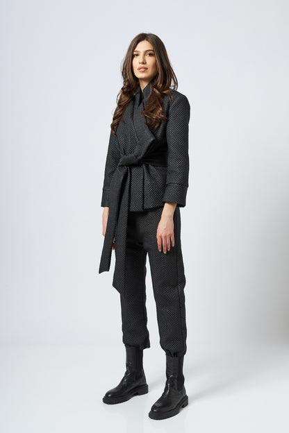 Pantalon din piele ecologica matlasata