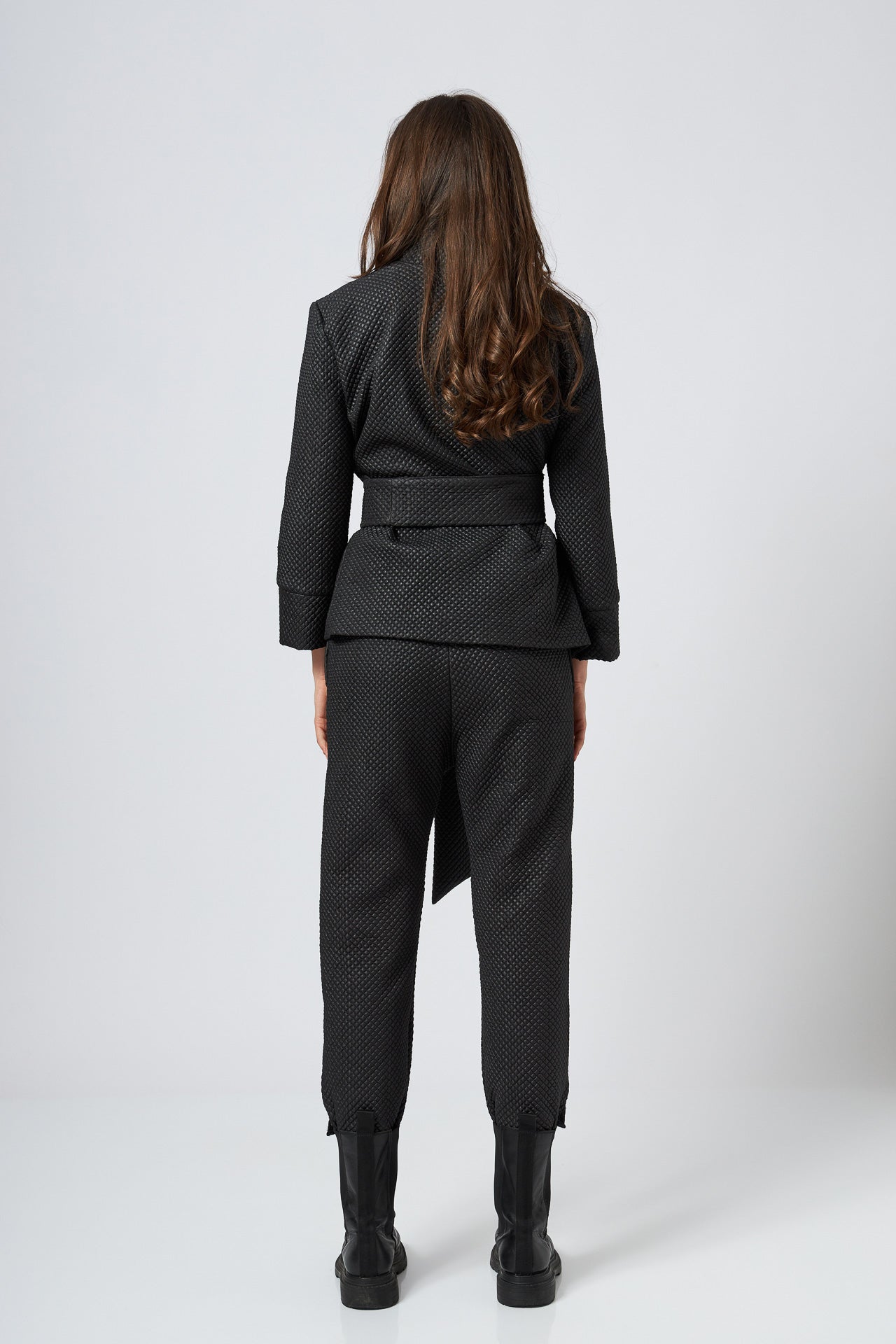 Blazer din piele ecologica matlasata