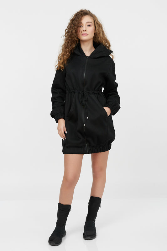 Rochie dama tip hanorac cu gluga