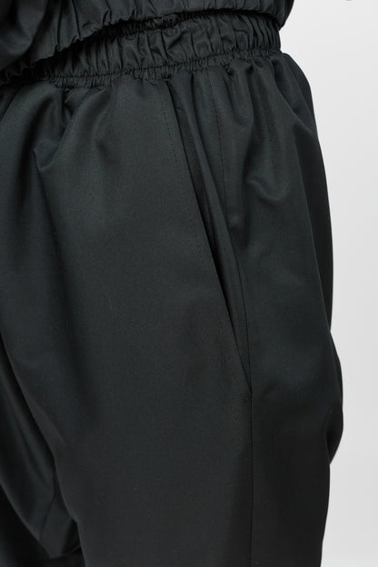 Pantalon baggy unisex din fas negru