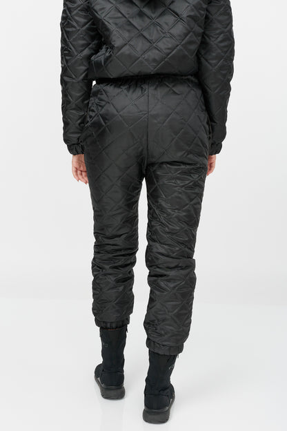 Pantalon din microfibra matlasata