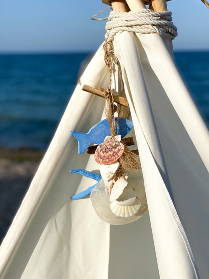 Cort stil indian Teepee Jaisse Baby Blue XXL